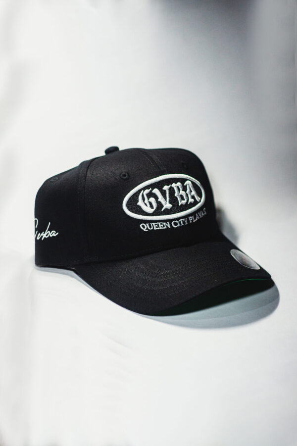 GVBA 5PANEL STRUCTURED BALL BLACK CAP